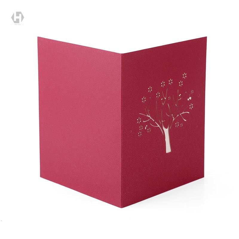 3D Sakura with Lover 3D Pop Up Greeting Card - Nexellus