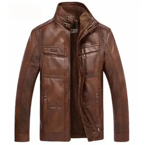 Men outwear leather jacket Nexellus