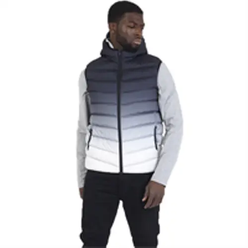 Mens Brave Soul BlackBurn Gradient Gilet - Nexellus
