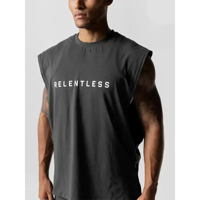 Men's sports loose round neck quick dry sleeveless vest Nexellus