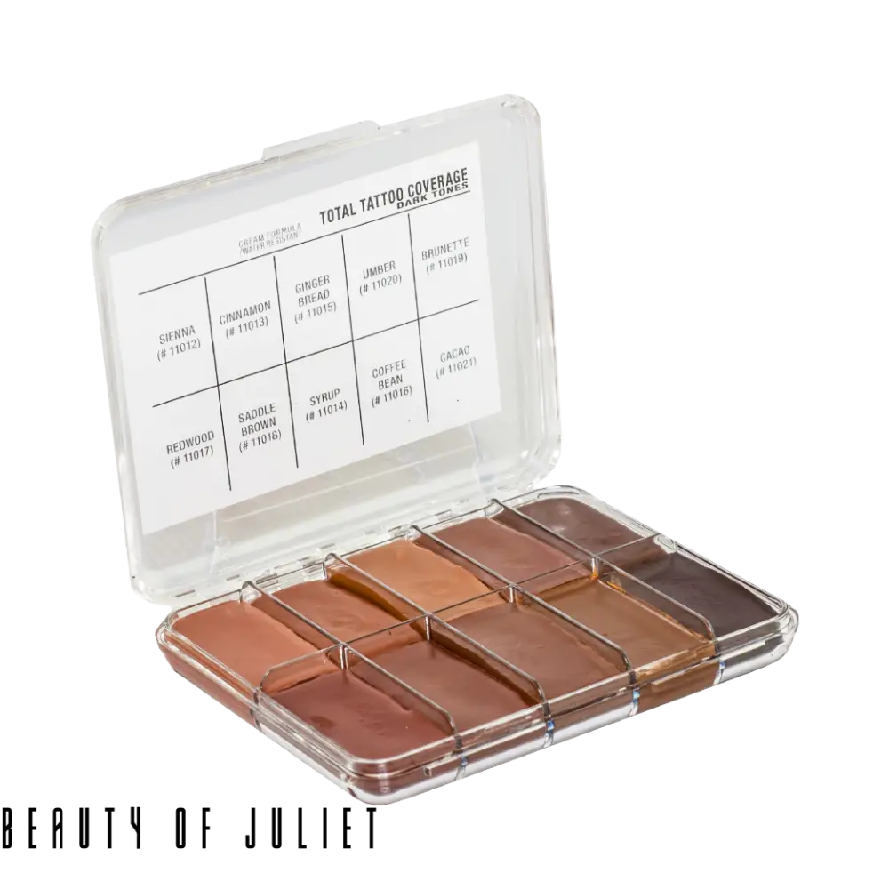 Tatto coverage palettes - dark - Total Tattoo Palette