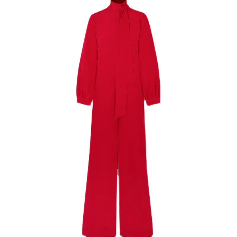 Women Loose Wide Leg Long Sleeve Jumpsuit Nexellus