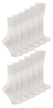 12 Pairs Ladies Diabetic Bamboo Socks - Nexellus