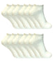 12 Pairs Ladies Winter Low Cut Trainer Socks - Nexellus