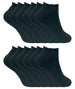 12 Pairs Ladies Winter Low Cut Trainer Socks - Nexellus
