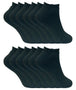 12 Pairs Ladies Winter Low Cut Trainer Socks - Nexellus