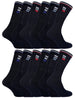 12 Pairs Mens Cotton Sport Socks - Nexellus