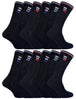 12 Pairs Mens Cotton Sport Socks - Nexellus