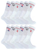 12 Pairs Mens Cotton Sport Socks - Nexellus