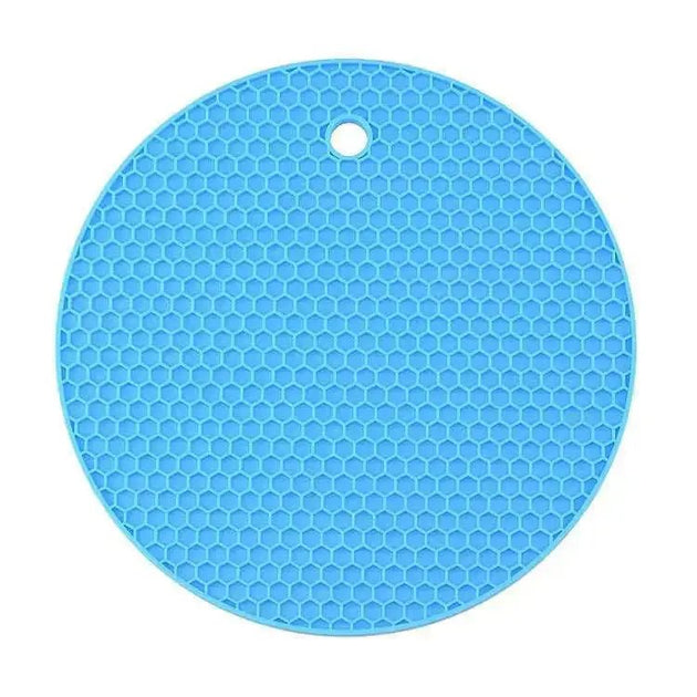 2pc 18cm round heat resistant silicone mat drink cup coasters non - slip - Nexellus