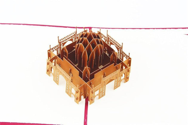 3D Pop Up Handmade Taj Mahal Greeting Card - Nexellus