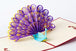 3D Pop Up Peacock Greeting Card - Nexellus