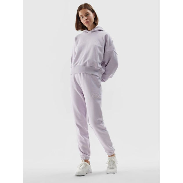 4F Women's Casual F472 Pants, Light Violet, Eco - Friendly Cotton Blend, Sport Collection - Nexellus