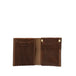 Airtag wallet - leather billfold 2.0 - Brown Geometric Net