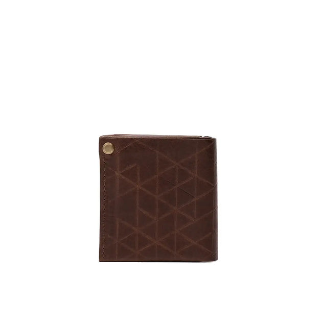 Airtag wallet - leather billfold 2.0 - Mahogany Vectors