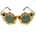 Cat Eye Sunglasses Women Luxury Gold Hollow Diamond Frame Glasses Nexellus