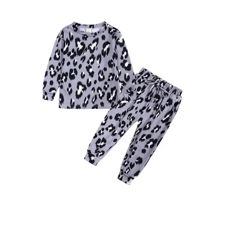 Children's long sleeve cotton print pyjama sets Nexellus