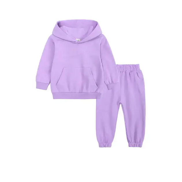 Children's thickened brushed warm long-sleeved trousers hooded Nexellus