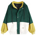 Color blocking hooded corduroy jacket Nexellus