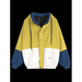 Color blocking hooded corduroy jacket Nexellus