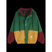 Color blocking hooded corduroy jacket Nexellus