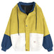 Color blocking hooded corduroy jacket Nexellus