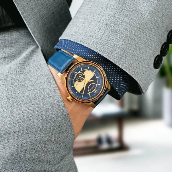 Columbus | leather strap - 100% Natural Black Sandalwood