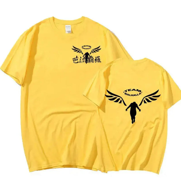 Couple student round neck short sleeve t-shirt anime camis Nexellus