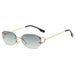 Cut Edge Small Glasses Irregular Personality Sunglasses Nexellus