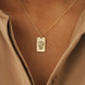 December birthday flower necklace stainless steel clavicle chain Nexellus