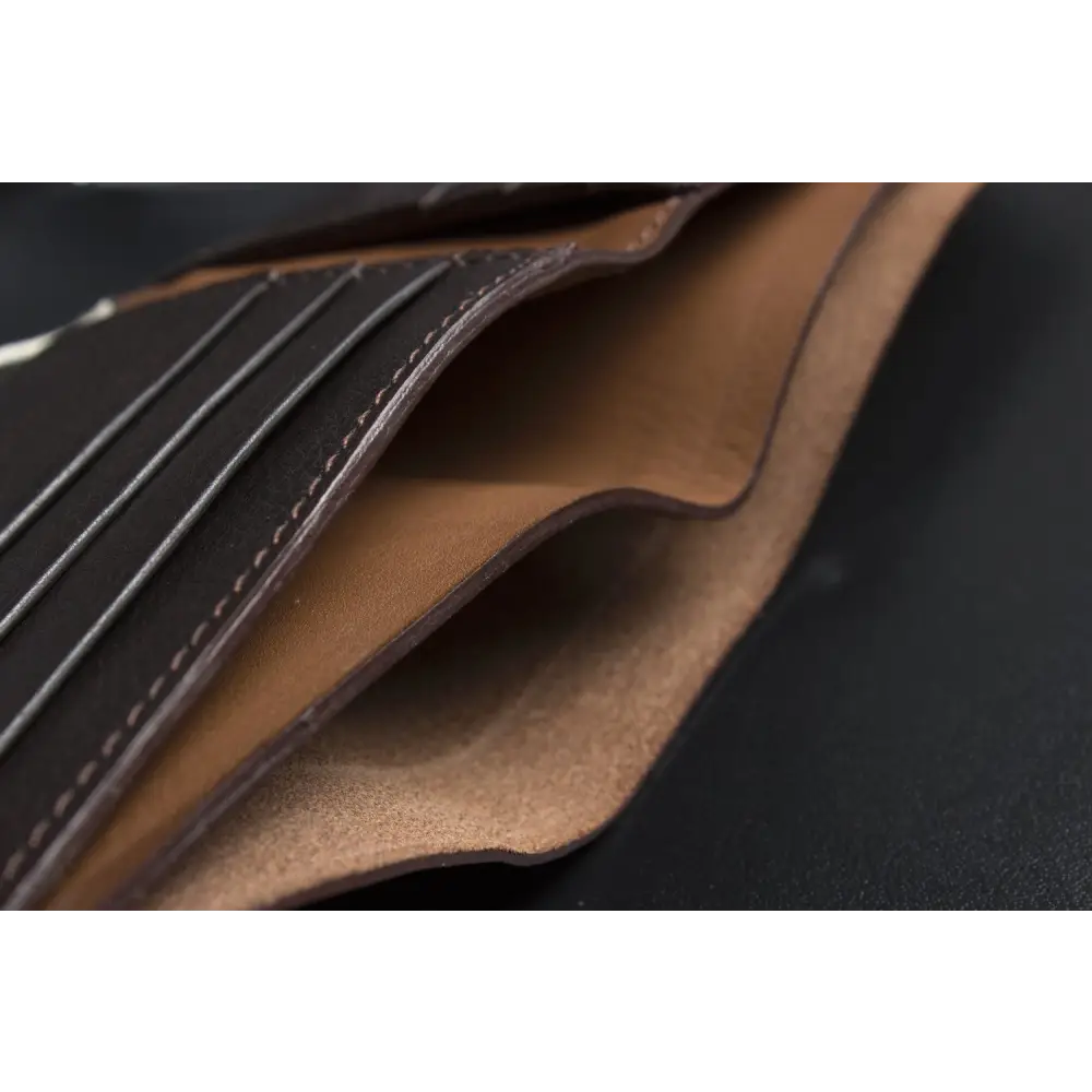 Double bifold wallet - Brown