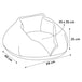 Flamingo cat cave zupo 49x49x25 cm round grey and cream