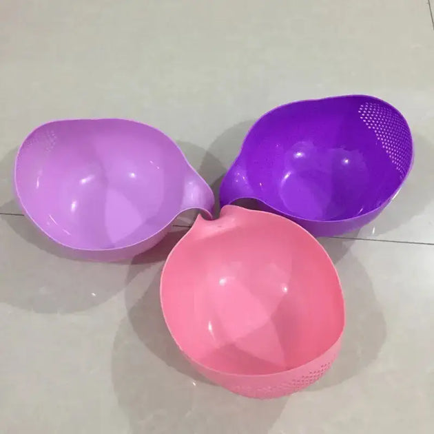 Food grade plastic rice beans peas washing filter strainer green pink Nexellus