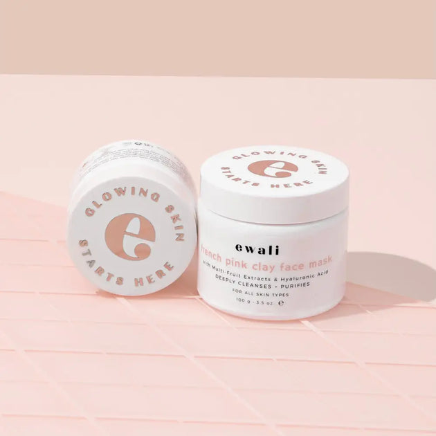 French pink clay mask