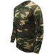 Game woodland camouflage long sleeve t-shirt