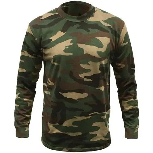 Game woodland camouflage long sleeve t-shirt - L