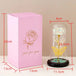Golden butterfly immortal flower glass cover rose glowing gold foil Nexellus