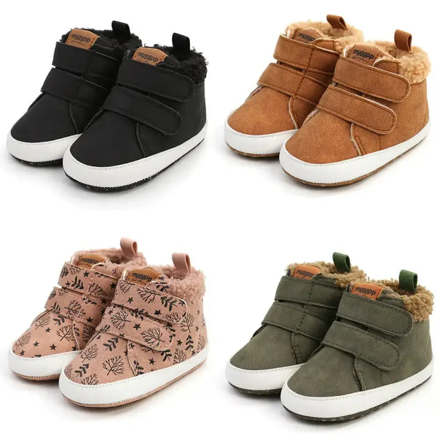 High top autumn and winter baby shoes baby shoes walking shoes warm Nexellus