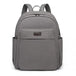 EB2234 - Kono Canvas Lightweight Casual School Backpack - Grey - Nexellus