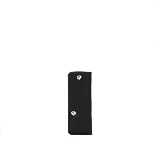 Leather airtag key holder - the minimalist - Black