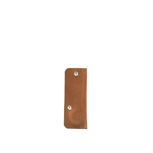 Leather airtag key holder - the minimalist - Brown