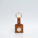 Leather airtag keychain