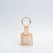 Leather airtag keychain