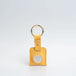 Leather airtag keychain