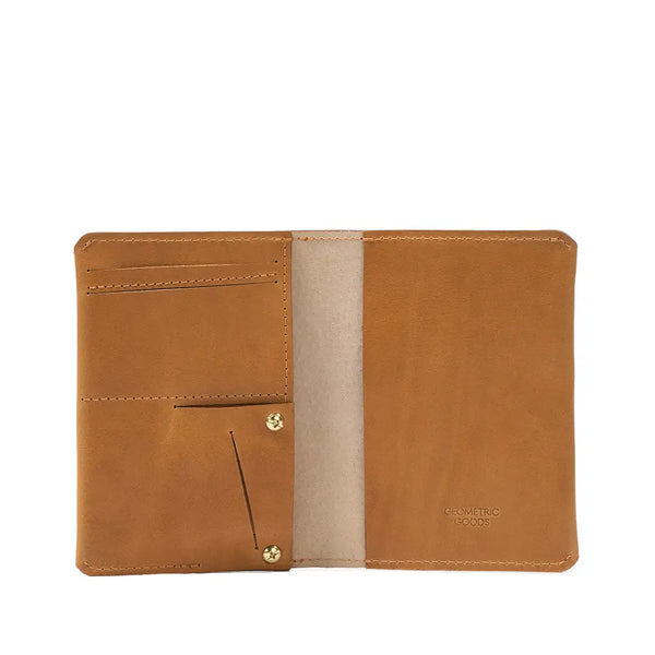 Leather airtag passport holder