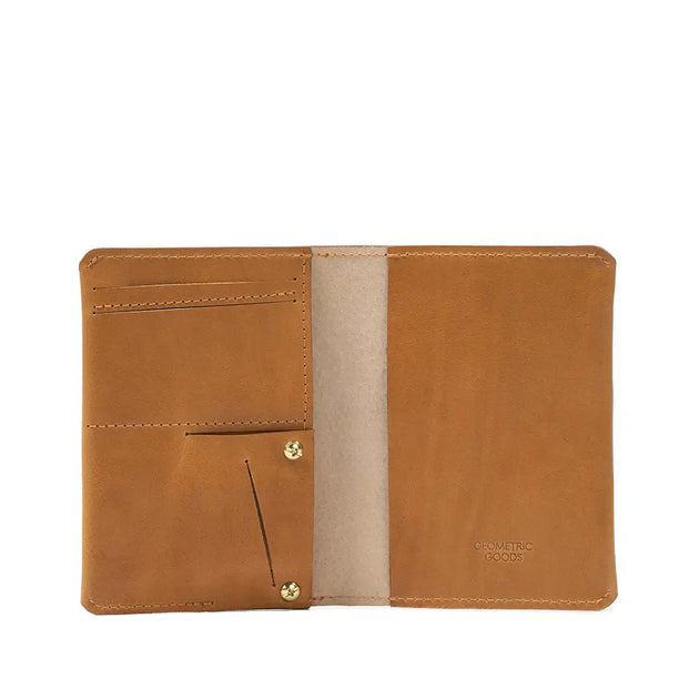 Leather airtag passport holder
