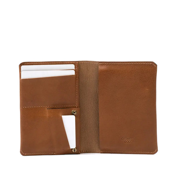 Leather airtag passport holder