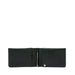 Leather airtag wallet with money clip - Forest Green