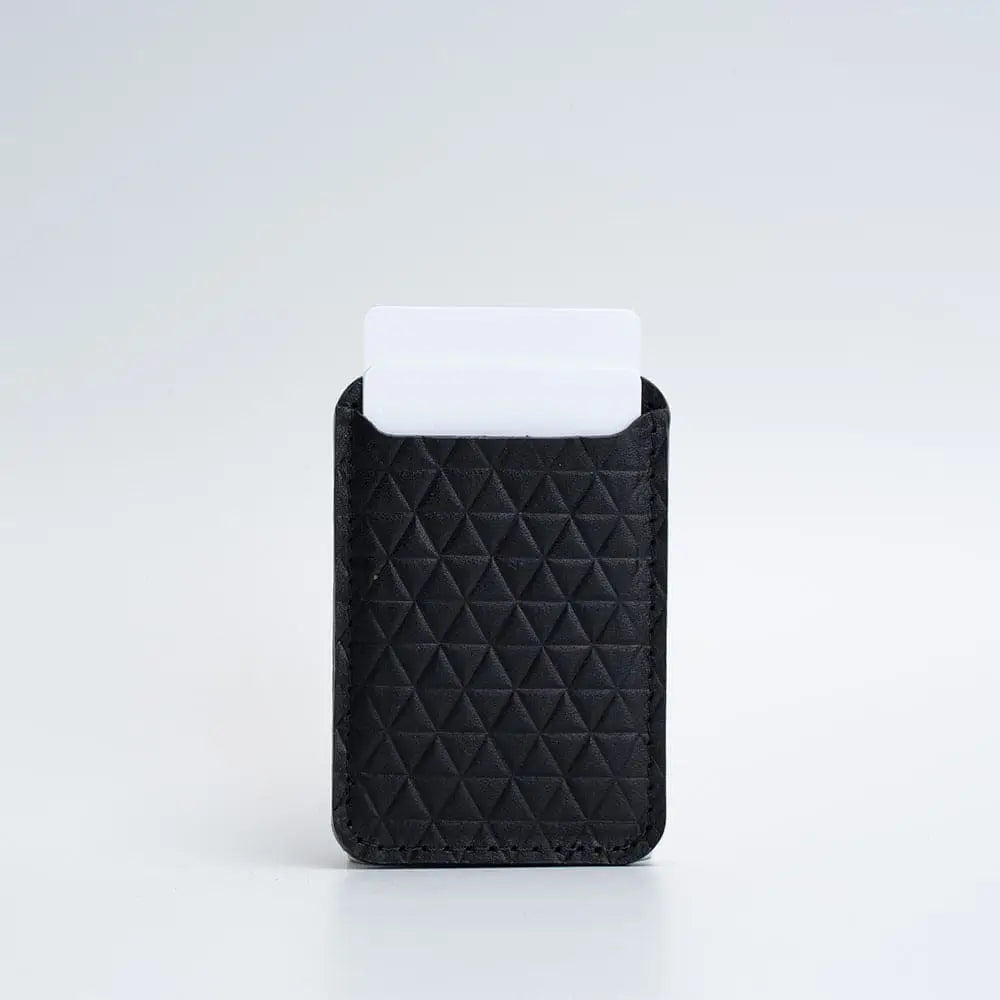 Leather wallet with magsafe - diamonds