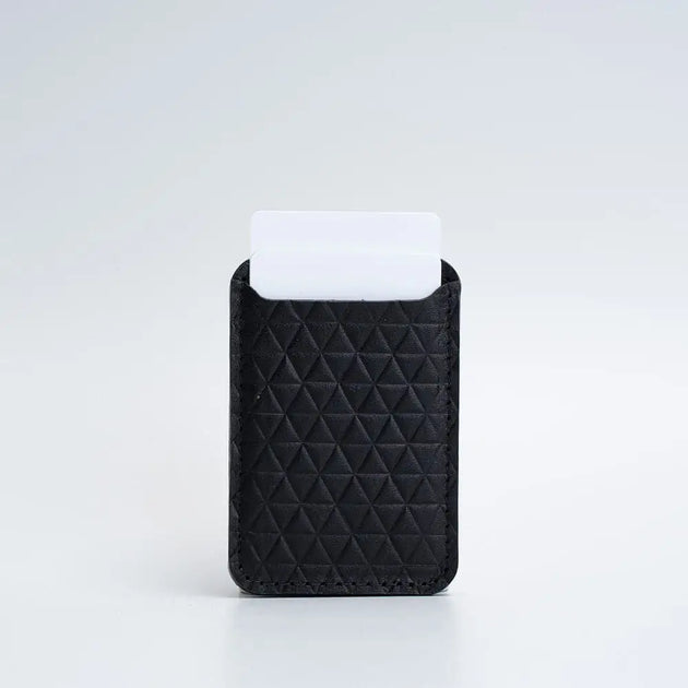 Leather wallet with magsafe - diamonds